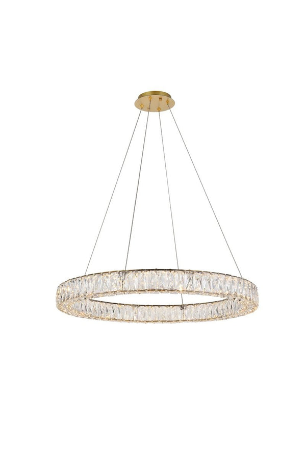 Elegant Lighting - 3503D31G - LED Chandelier - Monroe - Gold from Lighting & Bulbs Unlimited in Charlotte, NC
