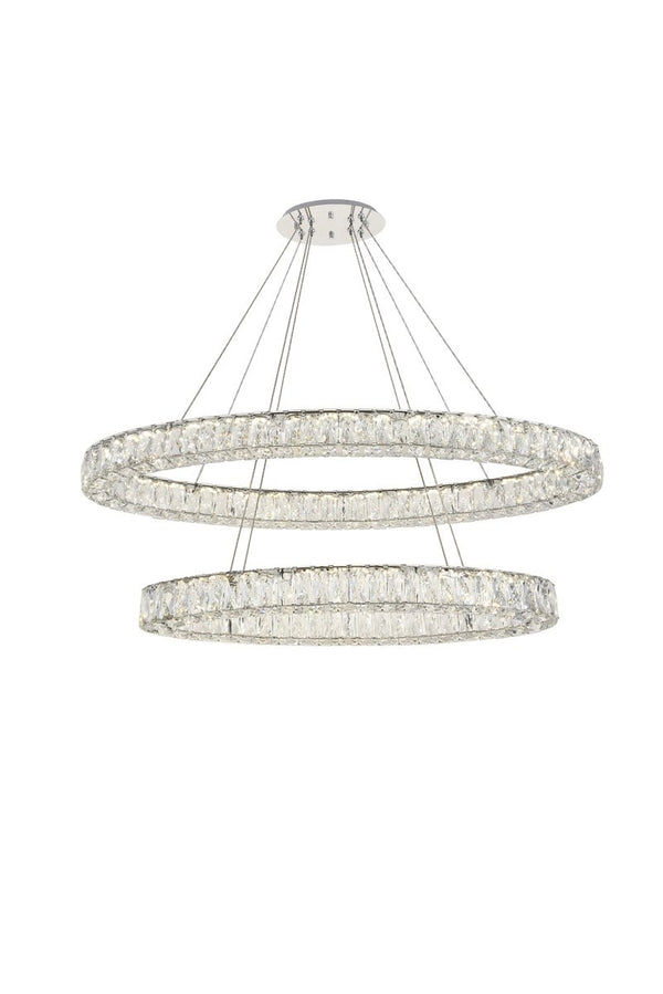Elegant Lighting - 3503D48C - LED Chandelier - Monroe - Chrome from Lighting & Bulbs Unlimited in Charlotte, NC