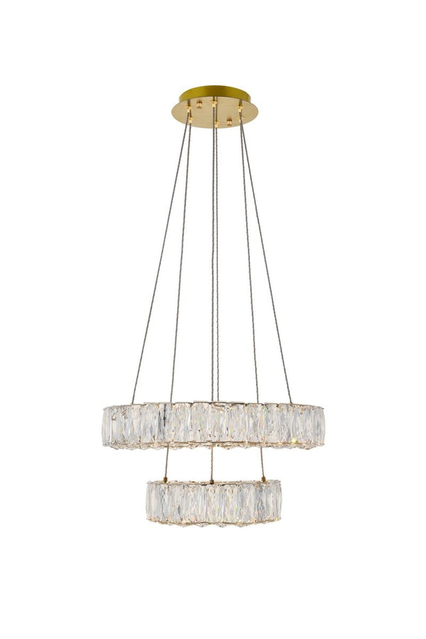 Elegant Lighting - 3503G18G - LED Pendant - Monroe - Gold from Lighting & Bulbs Unlimited in Charlotte, NC