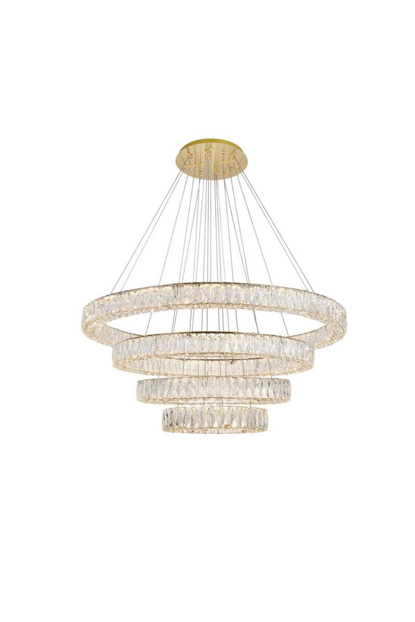 Elegant Lighting - 3503G41G - LED Chandelier - Monroe - Gold from Lighting & Bulbs Unlimited in Charlotte, NC