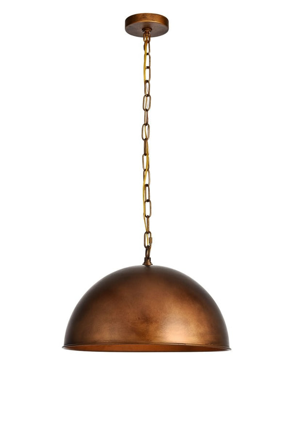 Elegant Lighting - LD6013D15BR - One Light Pendant - Merce - Manual Brass from Lighting & Bulbs Unlimited in Charlotte, NC