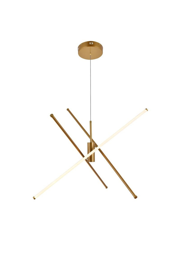 Elegant Lighting - LD9001D42BR - LED Pendant - Sonya - Gold from Lighting & Bulbs Unlimited in Charlotte, NC