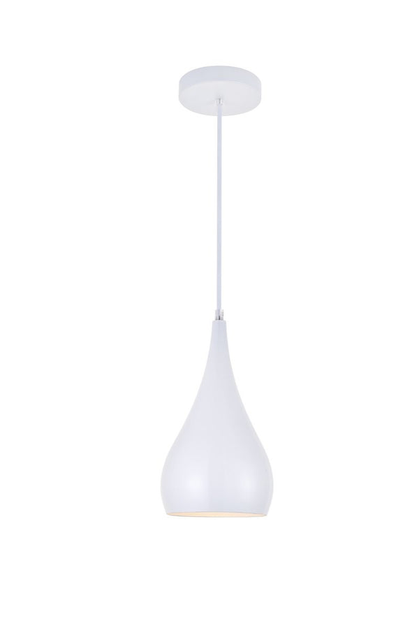 Elegant Lighting - LDPD2001WH - One Light Pendant - Nora - White from Lighting & Bulbs Unlimited in Charlotte, NC