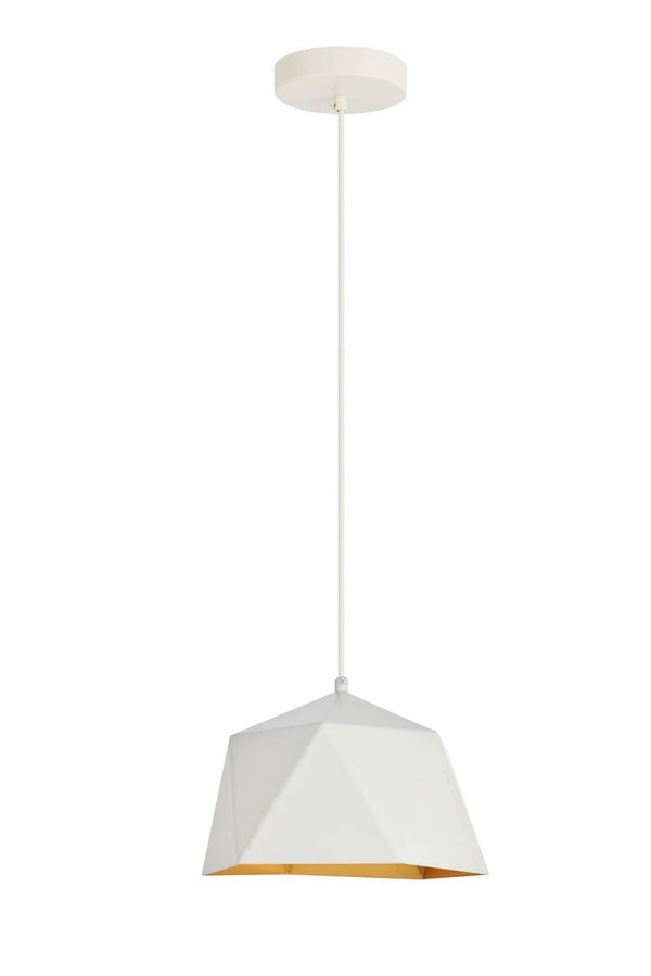Elegant Lighting - LDPD2078 - One Light Pendant - Arden - White And Golden Inside from Lighting & Bulbs Unlimited in Charlotte, NC