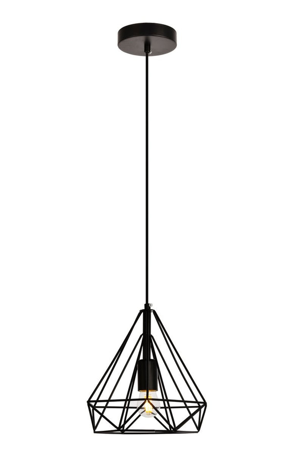 Elegant Lighting - LDPD2089 - One Light Pendant - Jago - Black from Lighting & Bulbs Unlimited in Charlotte, NC