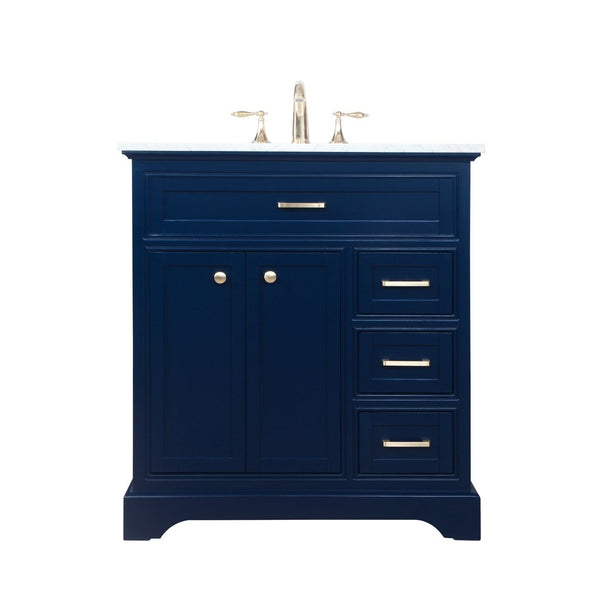 Elegant Lighting - VF15032BL - Bathroom Vanity Set - Americana - Blue from Lighting & Bulbs Unlimited in Charlotte, NC