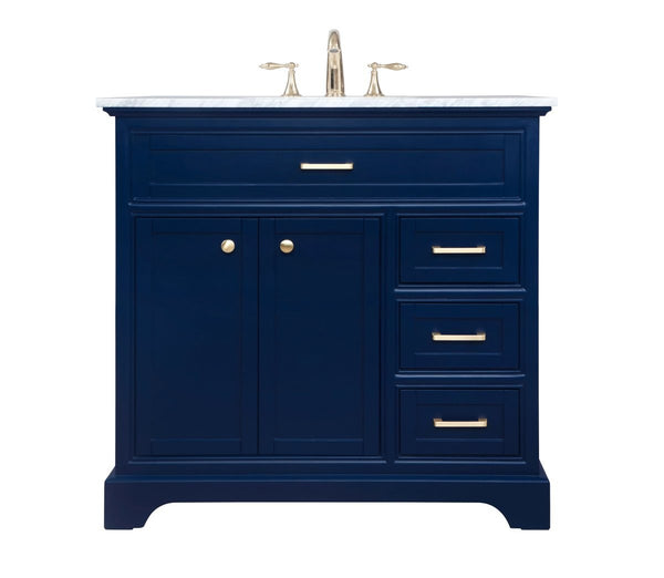 Elegant Lighting - VF15036BL - Bathroom Vanity Set - Americana - Blue from Lighting & Bulbs Unlimited in Charlotte, NC