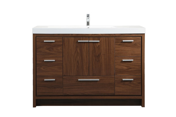 Elegant Lighting - VF46048MWT - Bathroom Vanity Set - Wyatt - Walnut from Lighting & Bulbs Unlimited in Charlotte, NC
