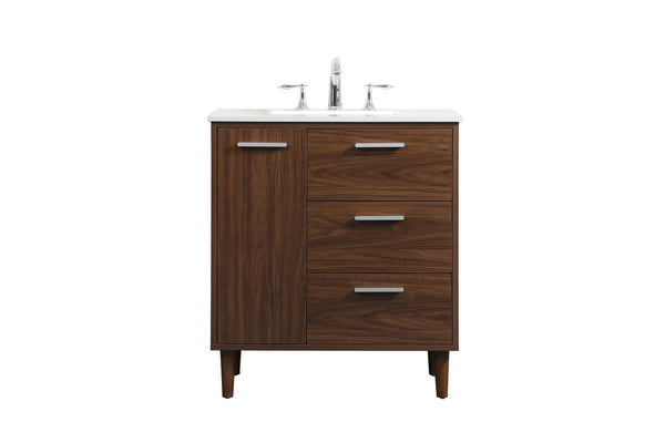 Elegant Lighting - VF47030MWT - Vanity Sink Set - Baldwin - Walnut from Lighting & Bulbs Unlimited in Charlotte, NC
