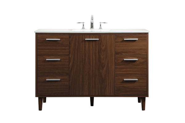 Elegant Lighting - VF47048MWT - Vanity Sink Set - Baldwin - Walnut from Lighting & Bulbs Unlimited in Charlotte, NC