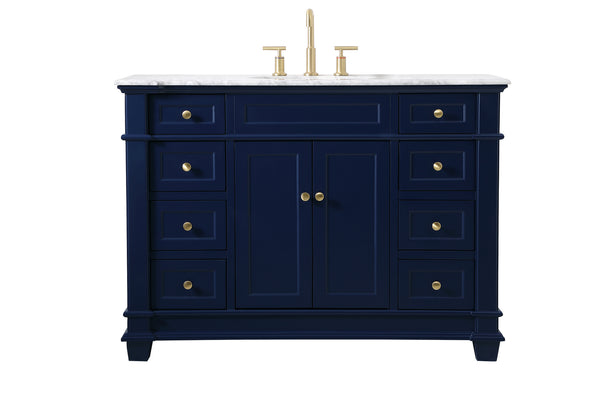 Elegant Lighting - VF50048BL - Bathroom Vanity Set - Wesley - Blue from Lighting & Bulbs Unlimited in Charlotte, NC