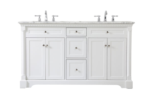 Elegant Lighting - VF53060DWH - Bathroom Vanity Set - Clarence - White from Lighting & Bulbs Unlimited in Charlotte, NC