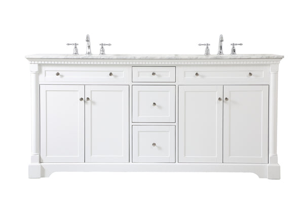 Elegant Lighting - VF53072DWH - Bathroom Vanity Set - Clarence - White from Lighting & Bulbs Unlimited in Charlotte, NC