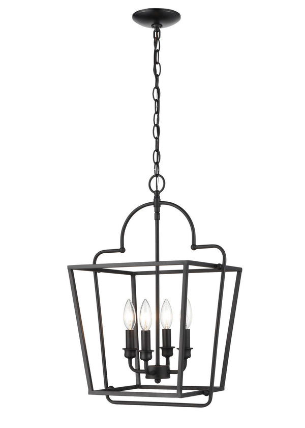 Millennium - 3237-MB - Four Light Pendant - Matte Black from Lighting & Bulbs Unlimited in Charlotte, NC