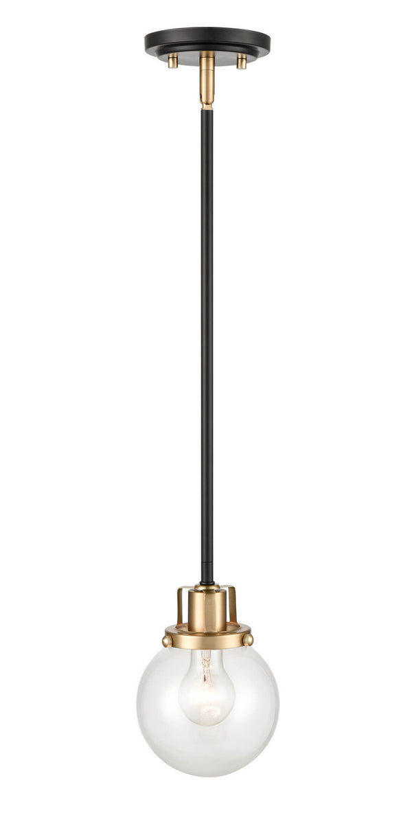 Millennium - 9201-MB/MG - One Light Pendant - Mellrosa - Matte Black / Modern Gold from Lighting & Bulbs Unlimited in Charlotte, NC