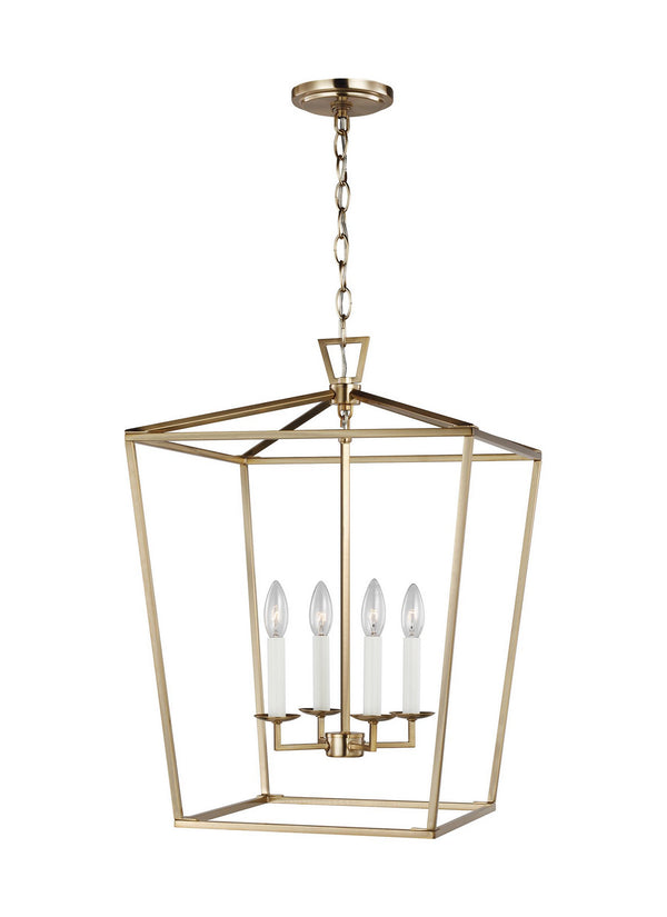 Visual Comfort Studio - 5392604EN-848 - Four Light Lantern - Dianna - Satin Brass from Lighting & Bulbs Unlimited in Charlotte, NC