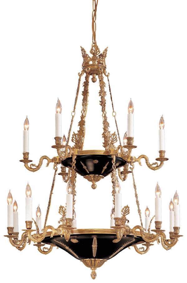 Metropolitan - N850220 - 18 Light Chandelier - Metropolitan - Dore Gold W/ Black Accents from Lighting & Bulbs Unlimited in Charlotte, NC
