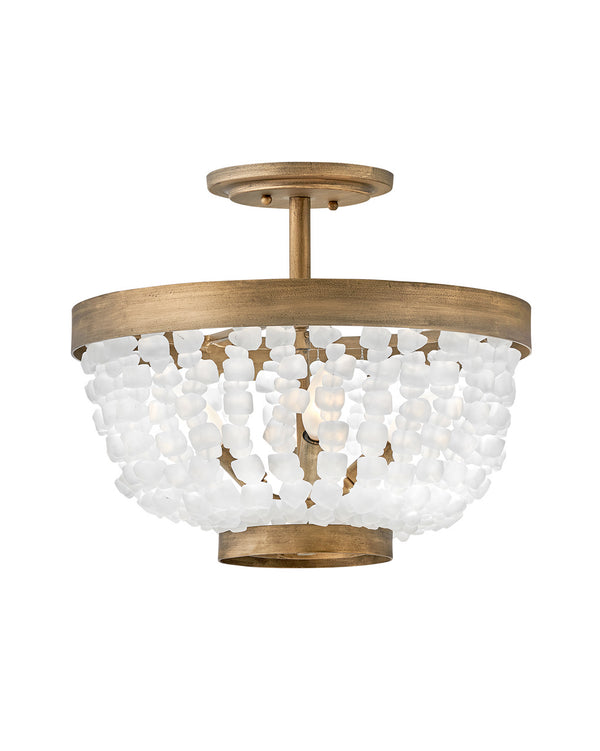 Fredrick Ramond - FR30203BNG - LED Semi-Flush Mount - Dune - Burnished Gold from Lighting & Bulbs Unlimited in Charlotte, NC