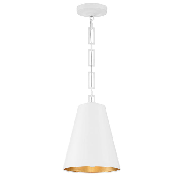 Crystorama - 8685-MT-GA - Two Light Chandelier - Alston - Matte White / Antique Gold from Lighting & Bulbs Unlimited in Charlotte, NC
