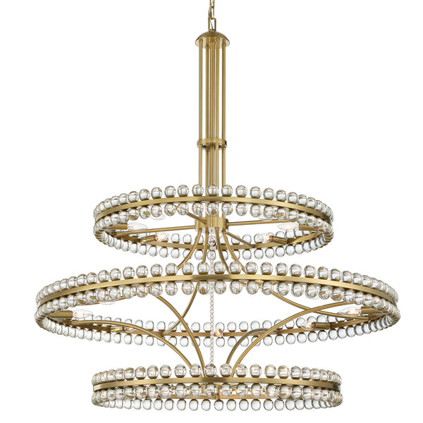 Crystorama - CLO-8000-AG - 24 Light Chandelier - Clover - Aged Brass from Lighting & Bulbs Unlimited in Charlotte, NC