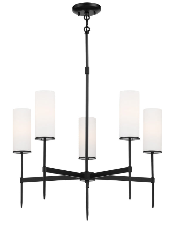 Minka-Lavery - 3845-66A - Five Light Chandelier - First Avenue - Coal from Lighting & Bulbs Unlimited in Charlotte, NC