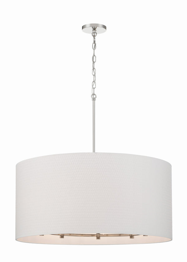 Minka-Lavery - 3928-613 - Eight Light Pendant - Palmetto - Polished Nickel from Lighting & Bulbs Unlimited in Charlotte, NC