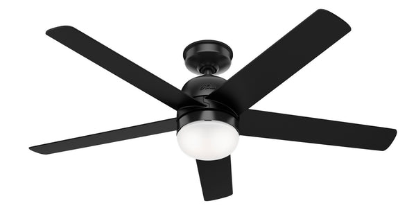 Hunter - 50292 - 52"Ceiling Fan - Anorak - Matte Black from Lighting & Bulbs Unlimited in Charlotte, NC