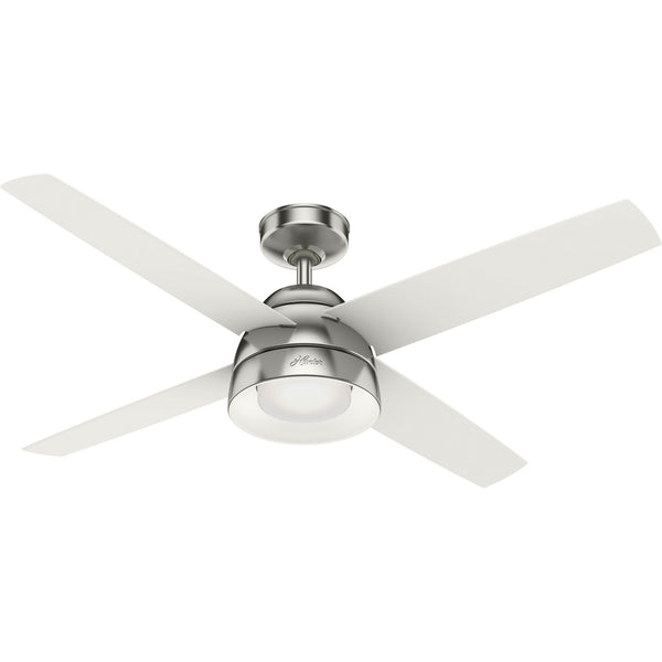 Hunter - 50907 - 52"Ceiling Fan - Vicenza - Brushed Nickel from Lighting & Bulbs Unlimited in Charlotte, NC