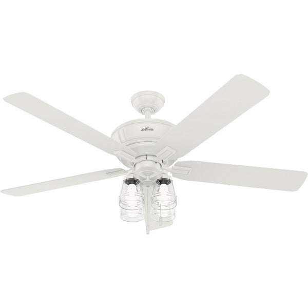 Hunter - 50946 - 60"Ceiling Fan - Grantham - Fresh White from Lighting & Bulbs Unlimited in Charlotte, NC