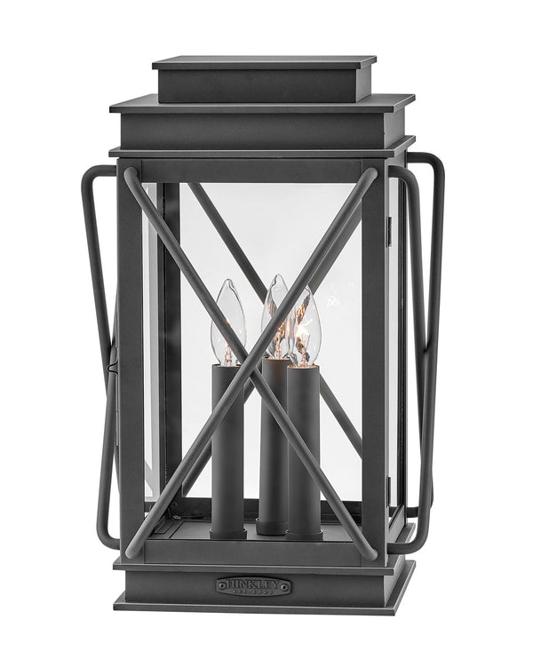 Hinkley - 11197MB - LED Pier Mount Lantern - Montecito - Museum Black from Lighting & Bulbs Unlimited in Charlotte, NC