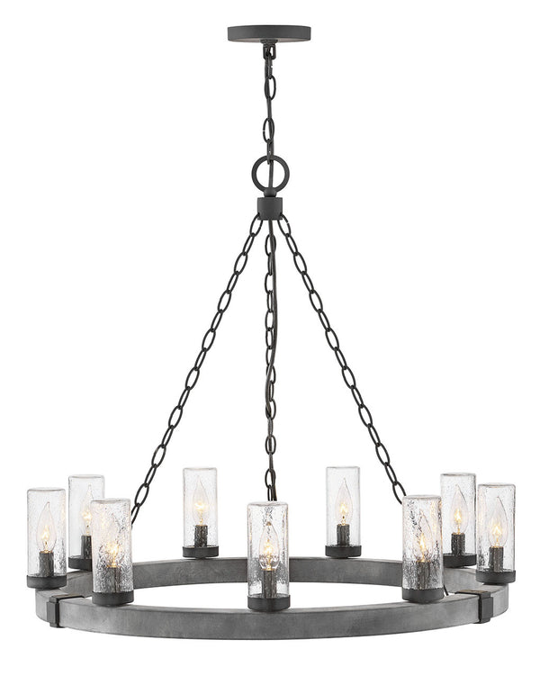 Hinkley - 29208DZ-LV - LED Outdoor Lantern - Sawyer - Aged Zinc from Lighting & Bulbs Unlimited in Charlotte, NC