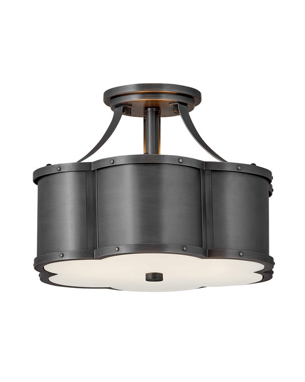 Hinkley - 4443BLB - LED Foyer Pendant - Chance - Blackened Brass from Lighting & Bulbs Unlimited in Charlotte, NC