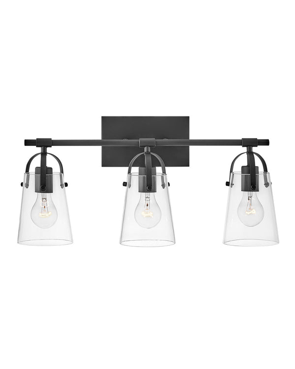 Hinkley - 5133BK - LED Vanity - Foster - Black from Lighting & Bulbs Unlimited in Charlotte, NC