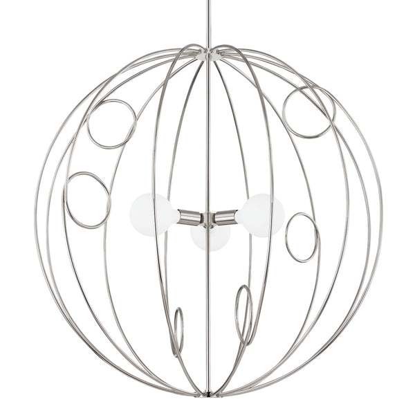 Mitzi - H485701L-PN - Three Light Pendant - Alanis - Polished Nickel from Lighting & Bulbs Unlimited in Charlotte, NC
