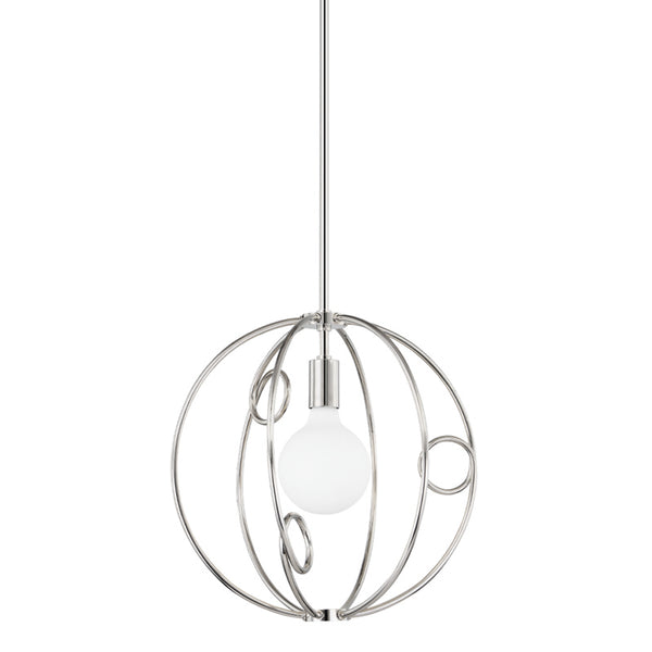 Mitzi - H485701S-PN - One Light Pendant - Alanis - Polished Nickel from Lighting & Bulbs Unlimited in Charlotte, NC