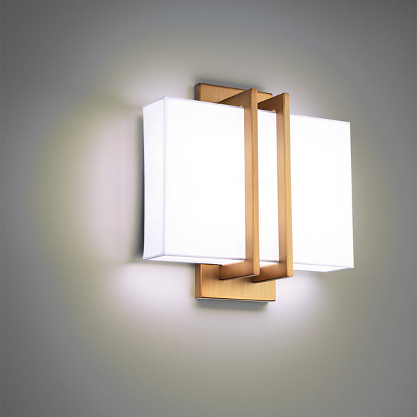 Modern Forms - WS-26111-27-AB - LED Wall Sconce - Downton - Aged Brass from Lighting & Bulbs Unlimited in Charlotte, NC
