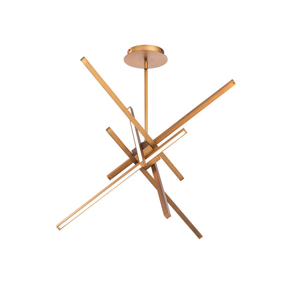 W.A.C. Lighting - PD-73129-AB - LED Pendant - Parallax - Aged Brass from Lighting & Bulbs Unlimited in Charlotte, NC