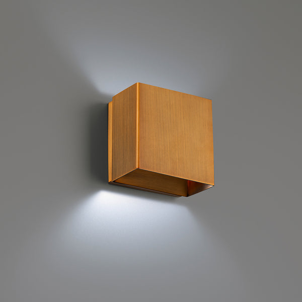 W.A.C. Lighting - WS-45105-35-AB - LED Wall Sconce - Boxi - Aged Brass from Lighting & Bulbs Unlimited in Charlotte, NC