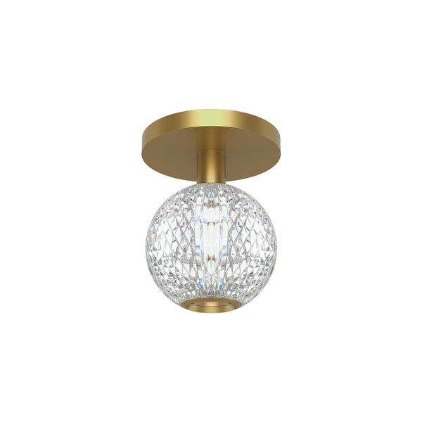 Alora - FM321201NB - LED Flush Mount - Marni - Natural Brass from Lighting & Bulbs Unlimited in Charlotte, NC