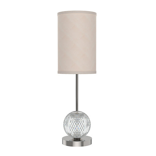 Alora - TL321201PNWL - LED Lamp - Marni - Polished Nickel/White Linen from Lighting & Bulbs Unlimited in Charlotte, NC