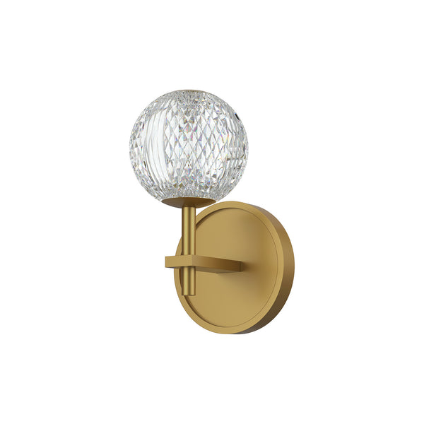 Alora - WV321201NB - LED Bathroom Fixture - Marni - Natural Brass from Lighting & Bulbs Unlimited in Charlotte, NC