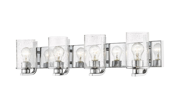 Z-Lite - 492-4V-CH - Four Light Vanity - Beckett - Chrome from Lighting & Bulbs Unlimited in Charlotte, NC