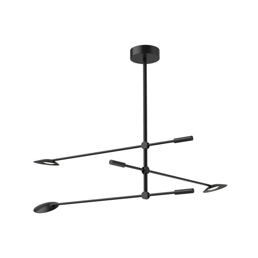Kuzco Lighting - CH90132-BK - LED Chandelier - Rotaire - Black from Lighting & Bulbs Unlimited in Charlotte, NC