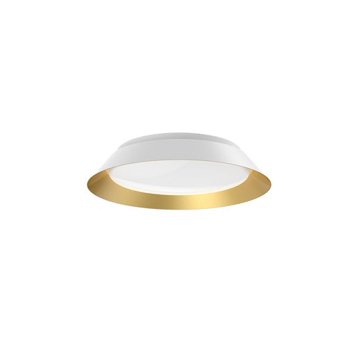 Kuzco Lighting - FM43414-WH/GD - LED Flush Mount - Jasper - White/Gold from Lighting & Bulbs Unlimited in Charlotte, NC