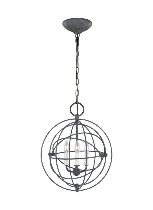 Visual Comfort Studio - CP1263WGV - Three Light Pendant - Bayberry - Weathered Galvanized from Lighting & Bulbs Unlimited in Charlotte, NC