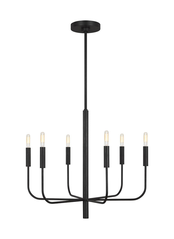 Visual Comfort Studio - EC1006AI - Six Light Chandelier - Brianna - Aged Iron from Lighting & Bulbs Unlimited in Charlotte, NC