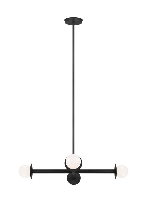 Visual Comfort Studio - KC1064MBK - Four Light Chandelier - Nodes - Midnight Black from Lighting & Bulbs Unlimited in Charlotte, NC