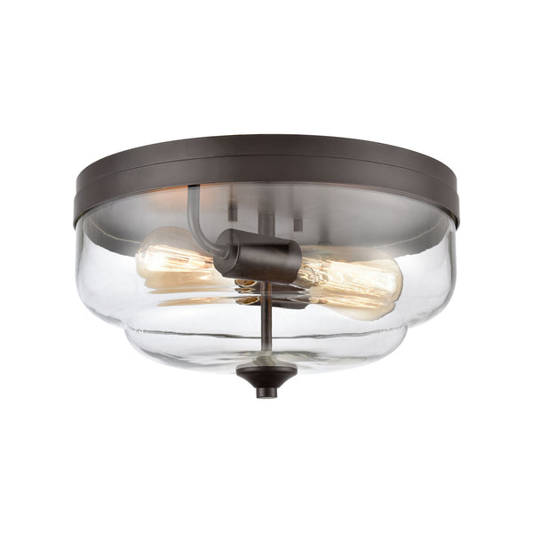 ELK Home - CN320231 - Two Light Flush Mount - Calistoga - Oil Rubbed Bronze from Lighting & Bulbs Unlimited in Charlotte, NC