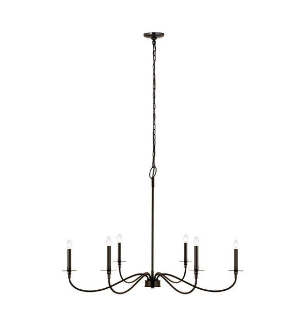 Z-Lite - 2301-42MB - Six Light Chandelier - Arrington - Matte Black from Lighting & Bulbs Unlimited in Charlotte, NC