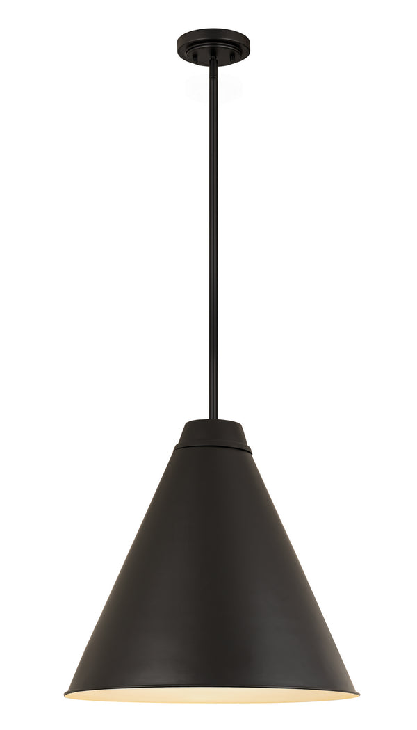 Z-Lite - 6011P24-MB - One Light Pendant - Eaton - Matte Black from Lighting & Bulbs Unlimited in Charlotte, NC